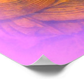 affiche du bouddha assis à l'aura violette (Coin)