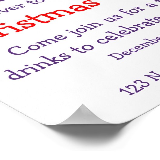 affiche du bureau de Noël (Coin)