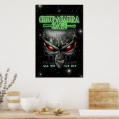 Affiche du café Chupacabra 23X35 (Cuisine)