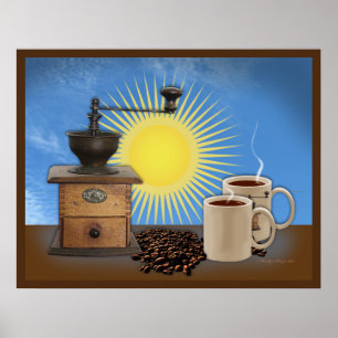 Affiche du café du matin
