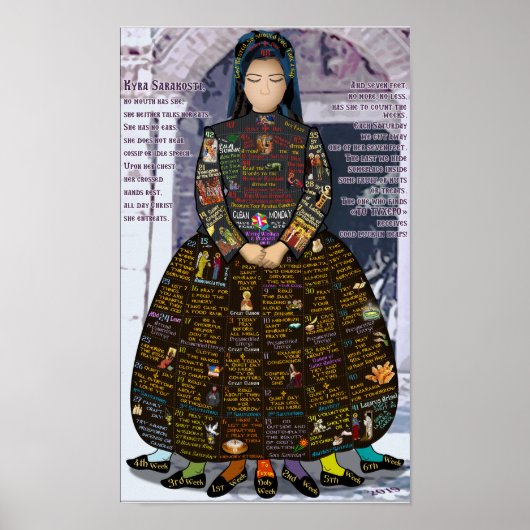 Affiche du calendrier 2019 de Kyra Sarakosti (Devant)