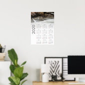 Affiche du calendrier 2020 des mouettes (Bureau à domicile)