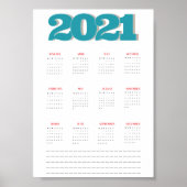 Affiche du calendrier 2021 (Devant)