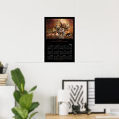 Affiche du calendrier artistique de Cat Power 2011 (Bureau à domicile)