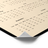 Affiche du calendrier du berger allemand 2025 (Coin)