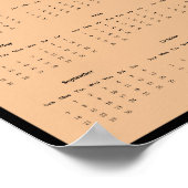 Affiche du calendrier du mur du pont Champlain 202 (Coin)