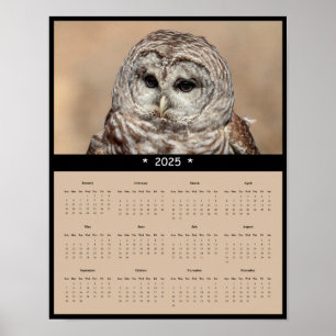 Affiche du calendrier mural de la Chouette barrée 