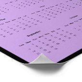 Affiche du calendrier mural des fleurs de printemp (Coin)