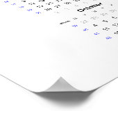 Affiche du calendrier Wasp 2021 - Lundi début (Coin)