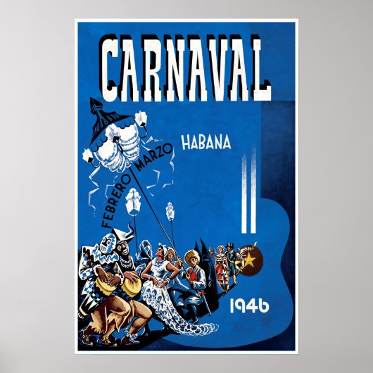 Affiche du Carnaval à La Havane (Devant)