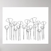 Affiche du champ de pavot (Devant)