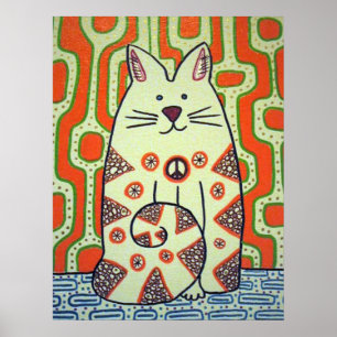 Affiche du chat Peace