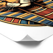Affiche du Chat Pharaon Égyptien – Mur de l'Égypte (Coin)