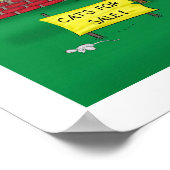 Affiche du chat rouge "Une maison fortifiée" (Coin)