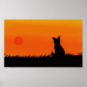 Affiche du chat Sunset (Devant)