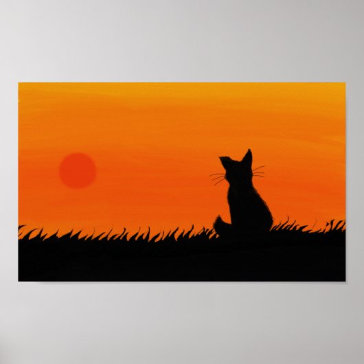 Affiche du chat Sunset (Devant)