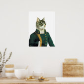 affiche du chat tabby (Cuisine)