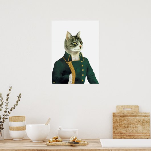 affiche du chat tabby (Cuisine)