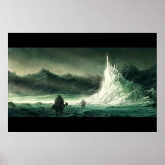 Affiche du château de montagne