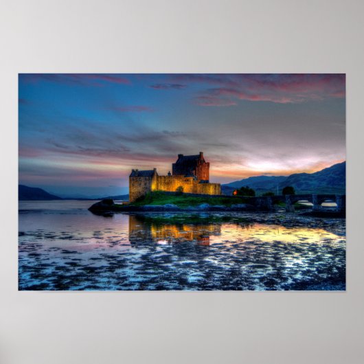 Affiche du château d'Eilean Donan, Écosse (Devant)