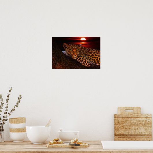 affiche du chaton léopard (Cuisine)