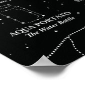 Affiche du ciel nocturne du comté de Marin noir (Coin)