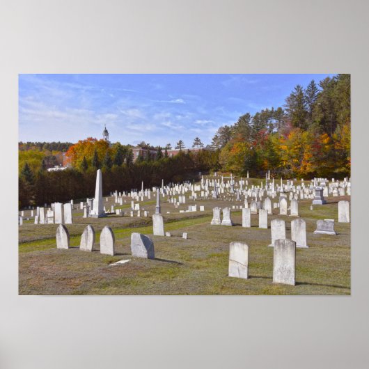 Affiche du cimetière de Lyndon, Vermont (Devant)