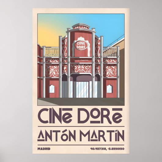 Affiche du cinéma Cine Doré Madrid Graphique Façad (Devant)