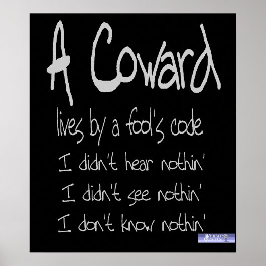 Affiche du code de Coward (Devant)