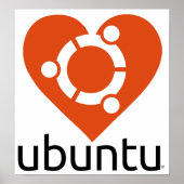 Affiche du "coeur" Ubuntu (Devant)