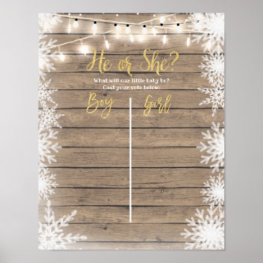 Affiche du comité de vote Gold Winter (Devant)