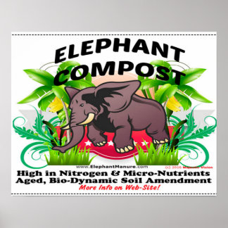 Affiche du compostage éléphant