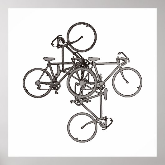 affiche du cool vélo inspiré (Devant)