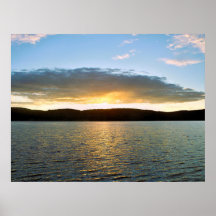 Affiche du coucher de soleil