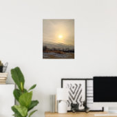 Affiche du coucher de soleil d'hiver (Bureau à domicile)