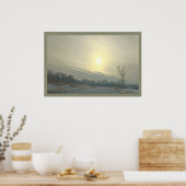 Affiche du coucher de soleil hivernal (Cuisine)