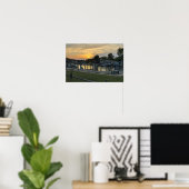 Affiche du coucher de soleil sur la baie (Bureau à domicile)