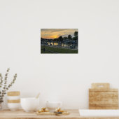 Affiche du coucher de soleil sur la baie (Cuisine)