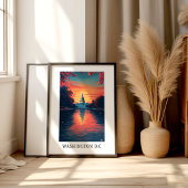 Affiche du coucher de soleil sur le Capitole de Wa