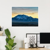 Affiche du coucher de soleil sur Mammoth Mountain (Bureau à domicile)