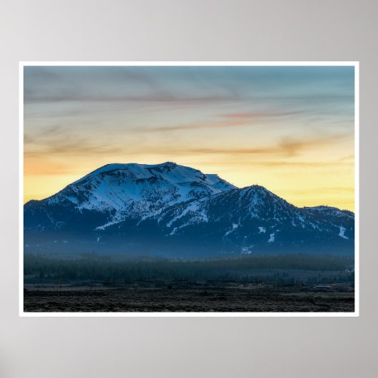 Affiche du coucher de soleil sur Mammoth Mountain (Devant)