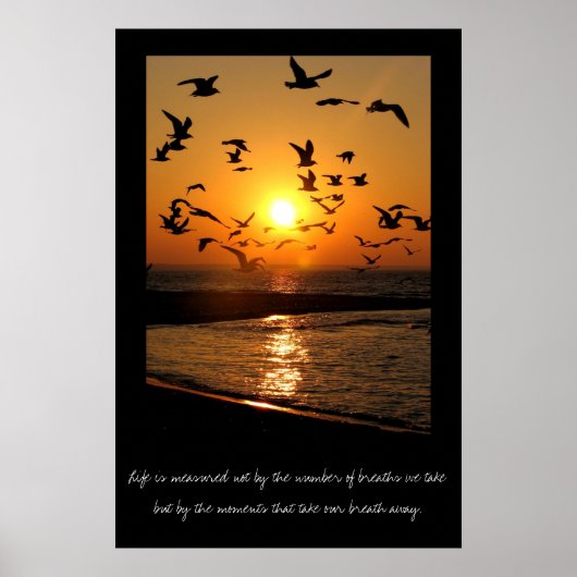 Affiche du coucher du soleil (Devant)