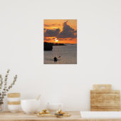 Affiche du coucher du soleil (Cuisine)