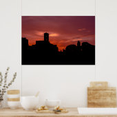 Affiche du coucher du soleil à Rome (Cuisine)