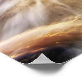 Affiche du coucher du soleil en mouvement (Coin)