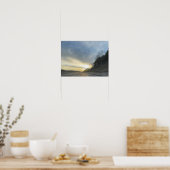 Affiche du coucher du soleil sur la route (Cuisine)