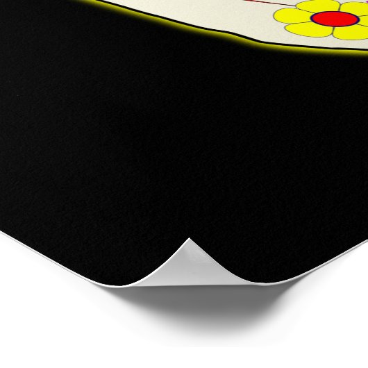 affiche du crâne mexicain (Coin)