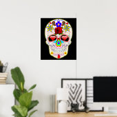 affiche du crâne mexicain (Bureau à domicile)