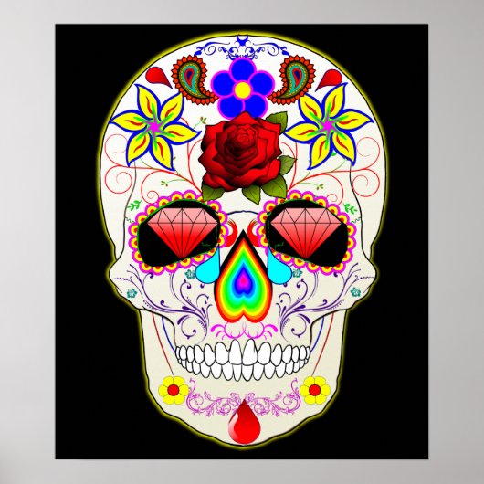 affiche du crâne mexicain (Devant)