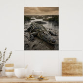 Affiche du delta boueux du crocodile de pierre (Cuisine)